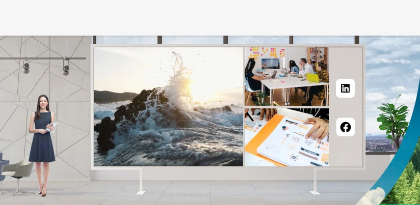 Photorealistic online academic event poster/study booth, on Unstoppabl